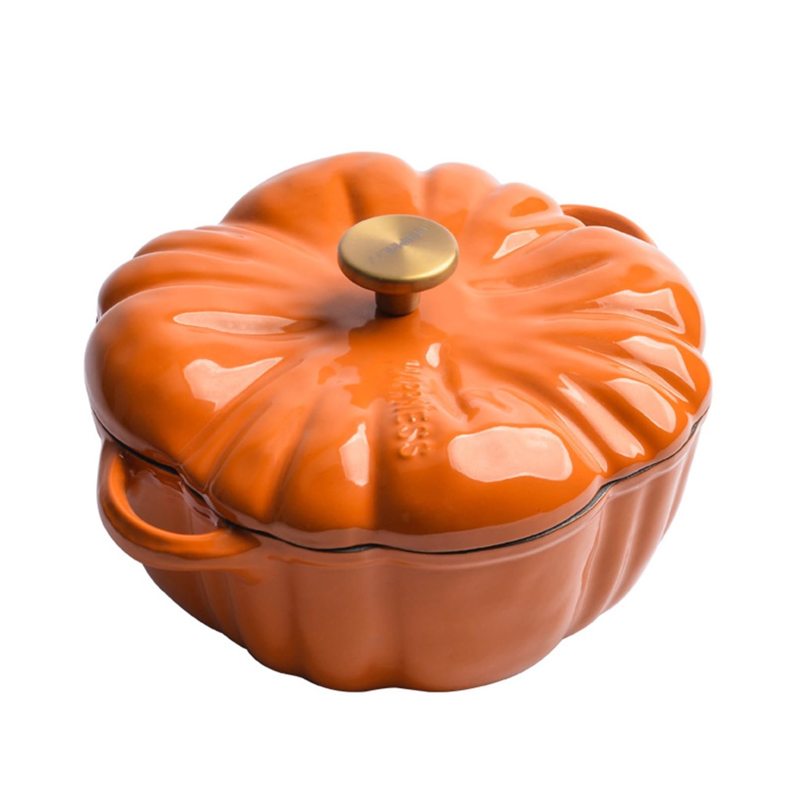 Форма для запекания тыква чугунная эмалированная с крышкой 1.85 л, фото №1 Форма для запекания тыква чугунная эмалированная с крышкой 1.85 л, фото №1