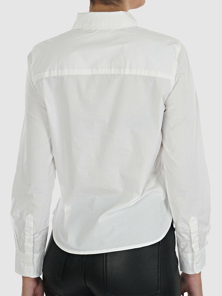 Рубашка ONLY ONLBETTY LIFE LS SLIM DNM QYT 15210328 Белый XS/S, фото №2