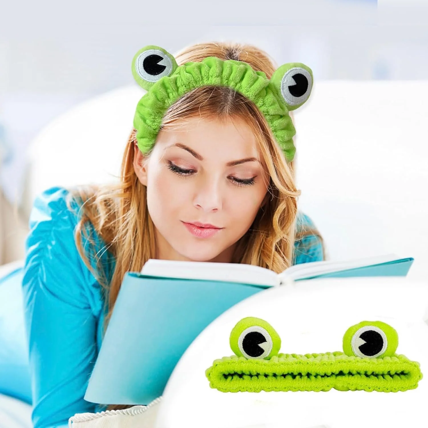 Набір пов'язок на голову для вмивання обличчя, фото №5 Набір пов'язок на голову для вмивання обличчя, фото №5