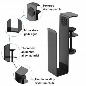 Держатель для ноутбука SunshineFace регулируемый настольный боковой, вертикальный, с зажимом для офиса, дома synthetic.ua - Фото 1