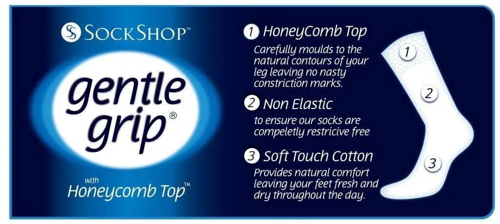 Носки Sockshop Хлопок Gentle grip Plain colours 37-42 eu Dark Pinks (GG15), фото №3