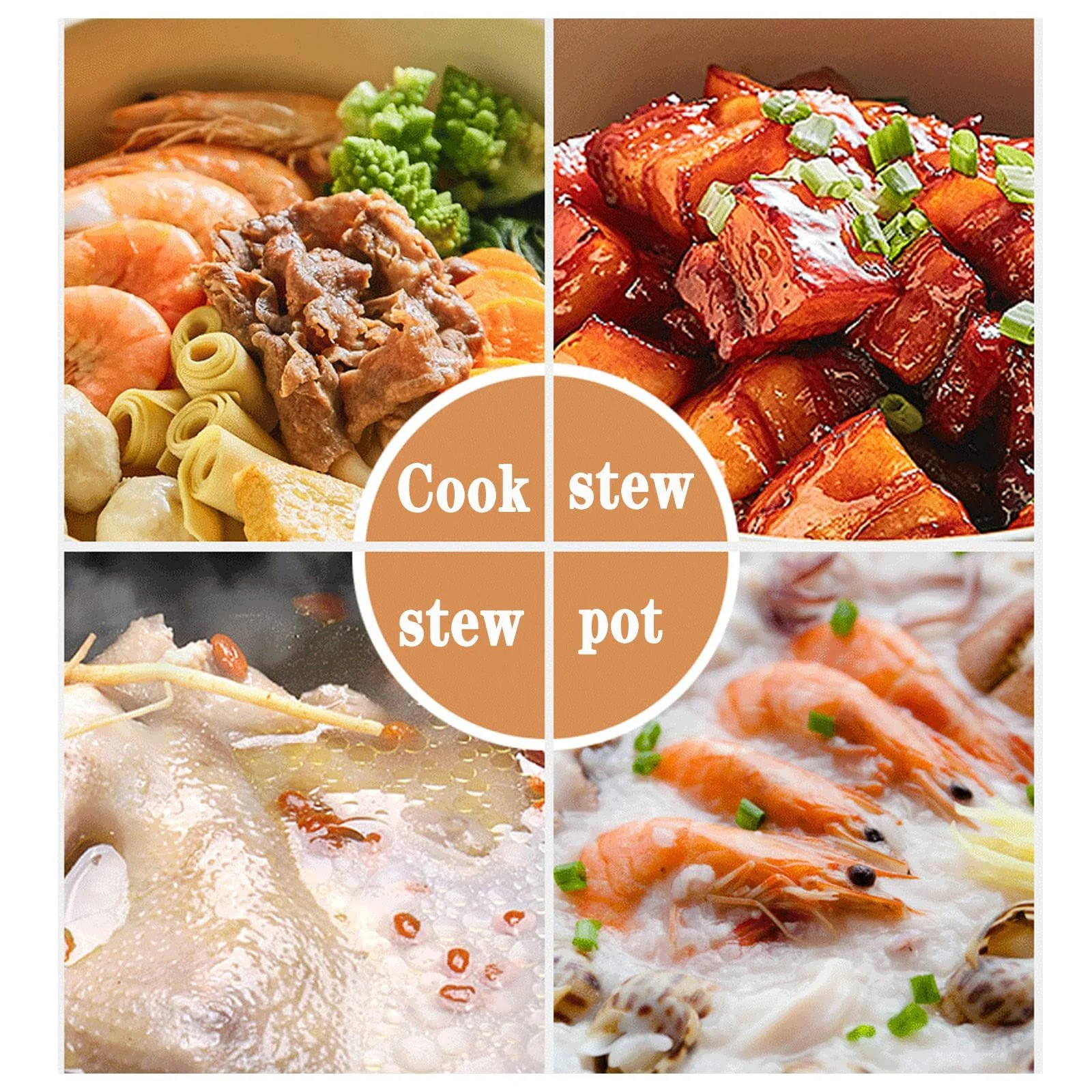 Кастрюля глиняная терракотовая, керамическая, глазурованная, фото №6