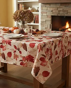 Скатертина Kamaca Series Autumn Leaf Print Motif Осінній мотив - Фото 1
