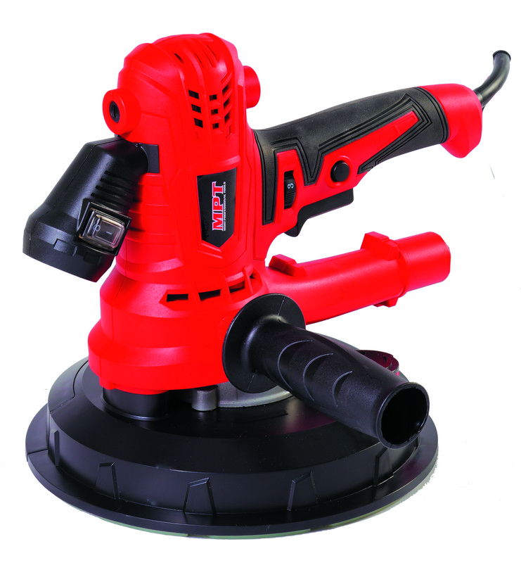 Шліфмашина для стін і стелі MPT 850 Вт 1400-2700 об/хв Ø180 мм аксесуари 6 шт MDS1853A, фото №1