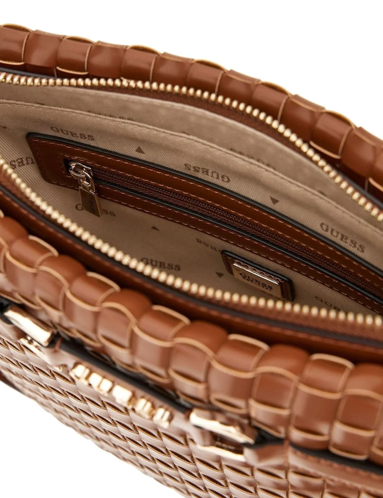 Сумка-хобо GUESS Majka Cognac, фото №3