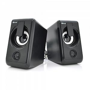 Колонки 2.0 Kisonli L-1010 для ПК і ноутбука USB 3.5mm, 2x3W 20Hz 20KHz з підсвічуванням Black BOX Q50 - Фото 1