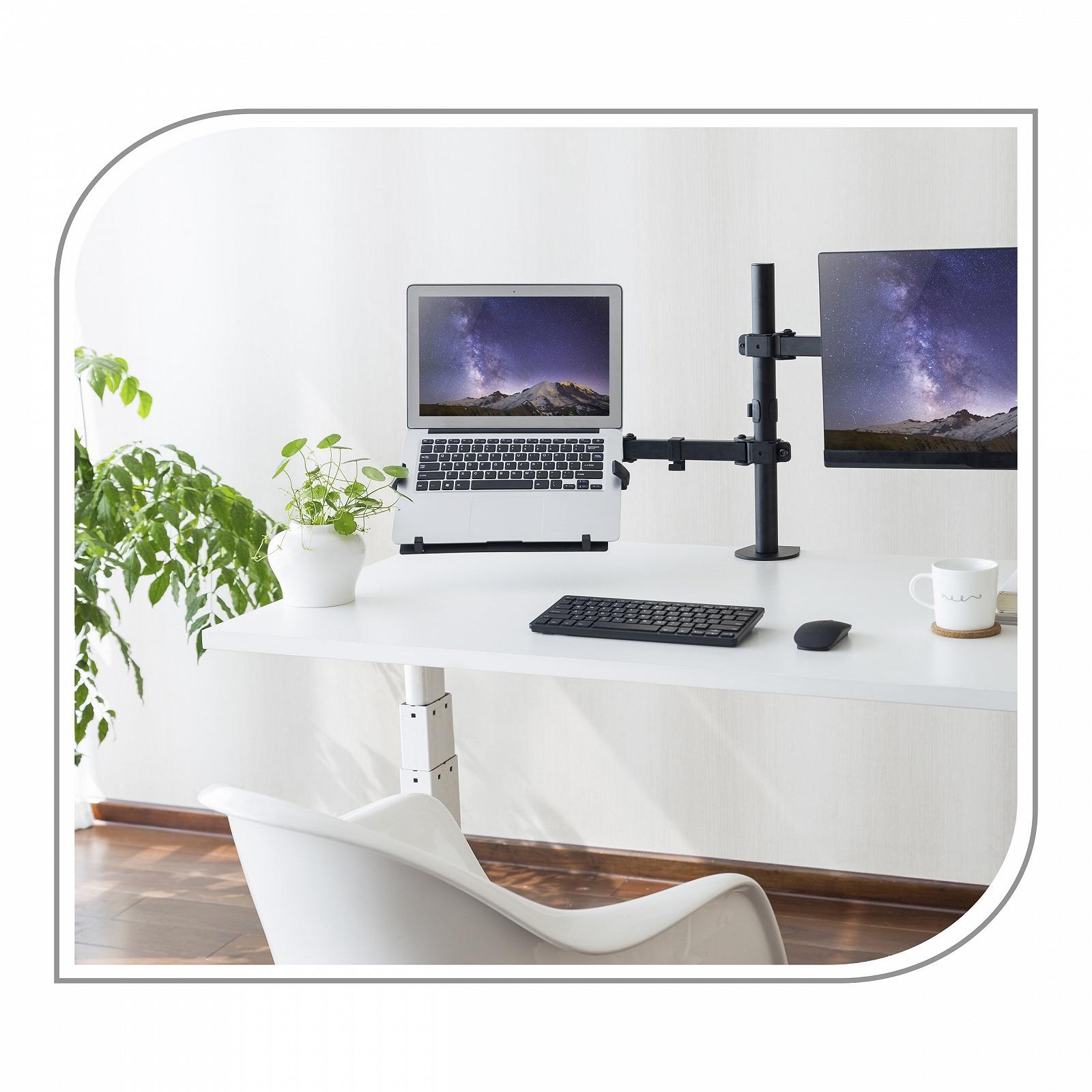 Адаптер VESA Conecto для ноутбуков, Surface 30 x 22.5 см, Максимальная нагрузка 9 кг, VESA 75 x 75 и 100 x 100, Черный, фото №6