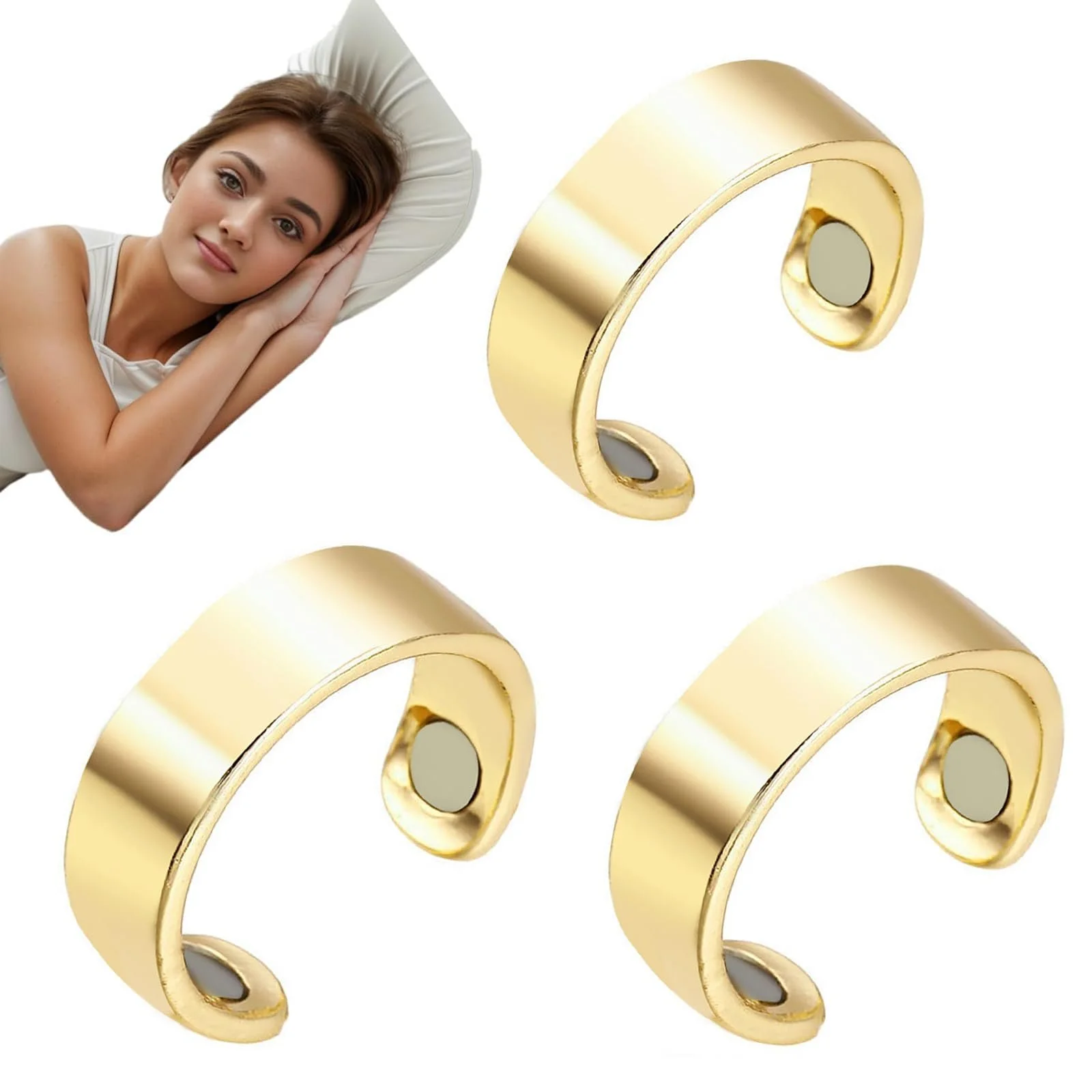 Кільце проти хропіння Snorno Магнітний акупресурний пристрій Регульоване, фото №1