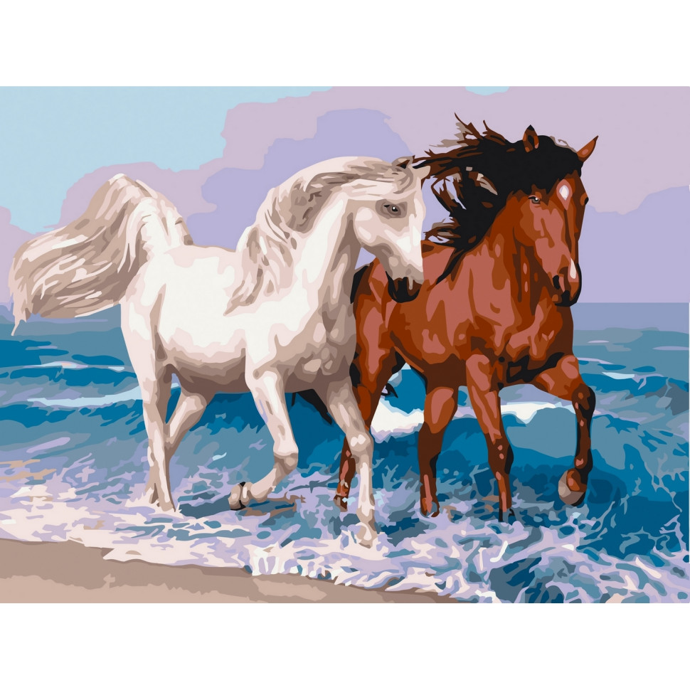 Картина за номерами Коня на прогулянці Бамбі 11663-НН 30х40 см, фото №1