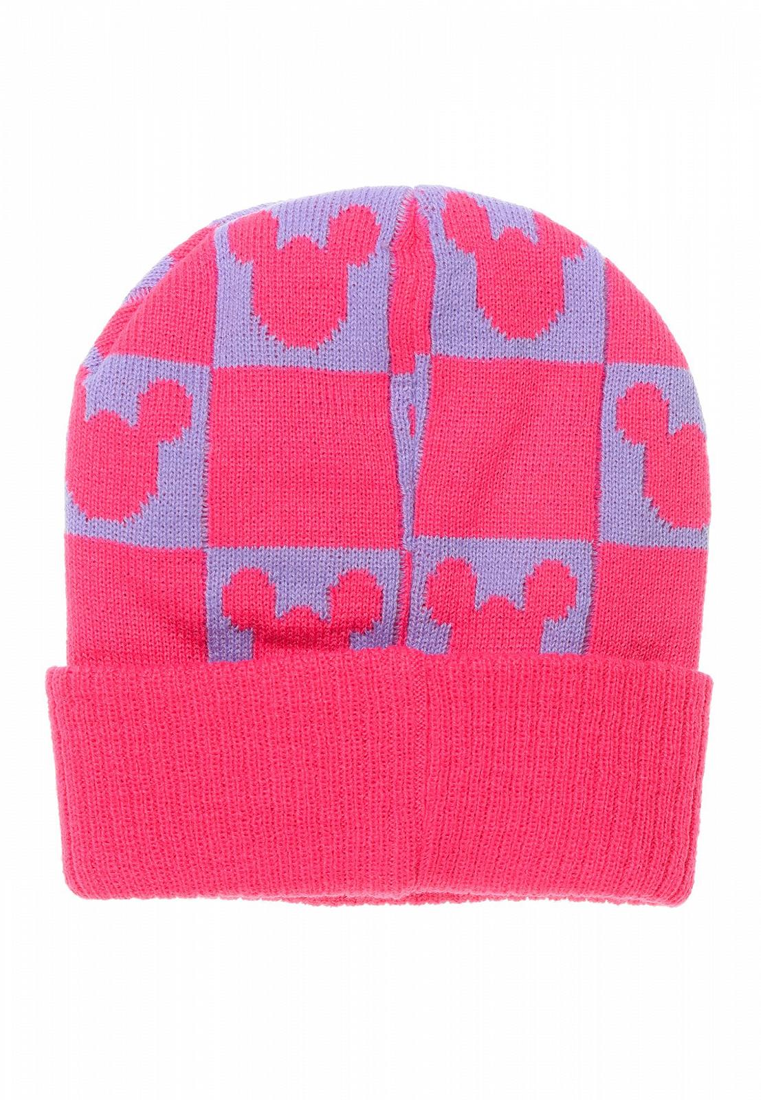Шапка детская Minnie Mouse Зимняя Вязаная, розовая, фото №2