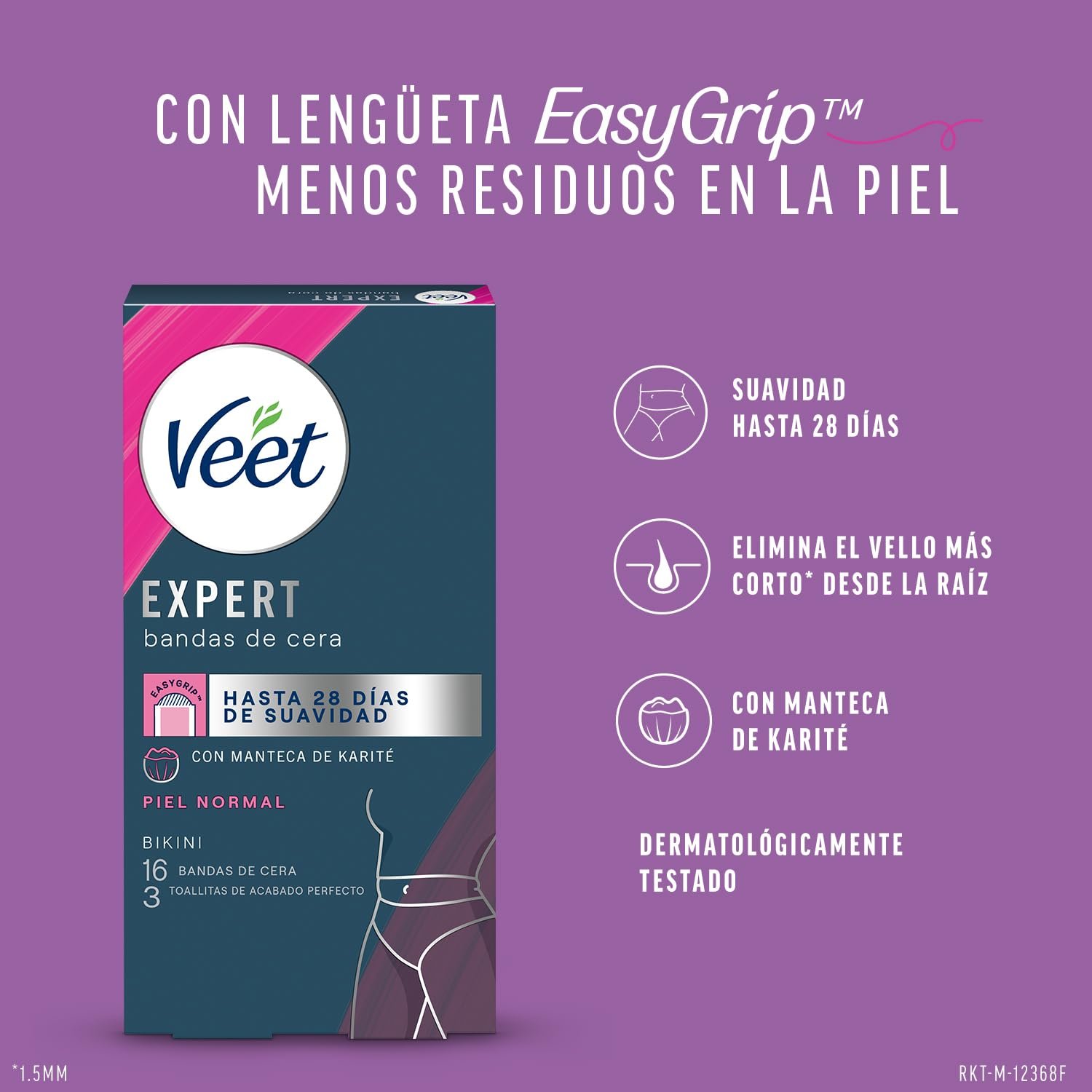 Воскові смужки Veet Expert для бікіні 16 шт. з олією ши, фото №2