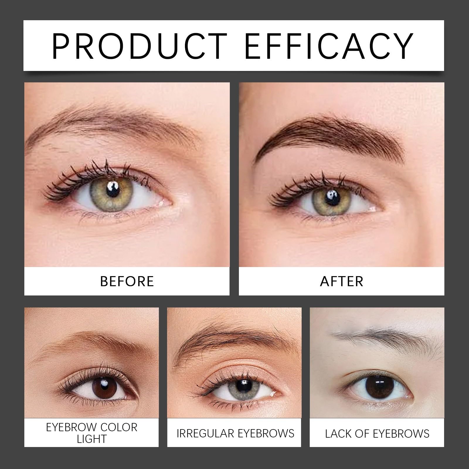 Карандаш для бровей 3D Водостойкий Светло-коричневый, фото №4