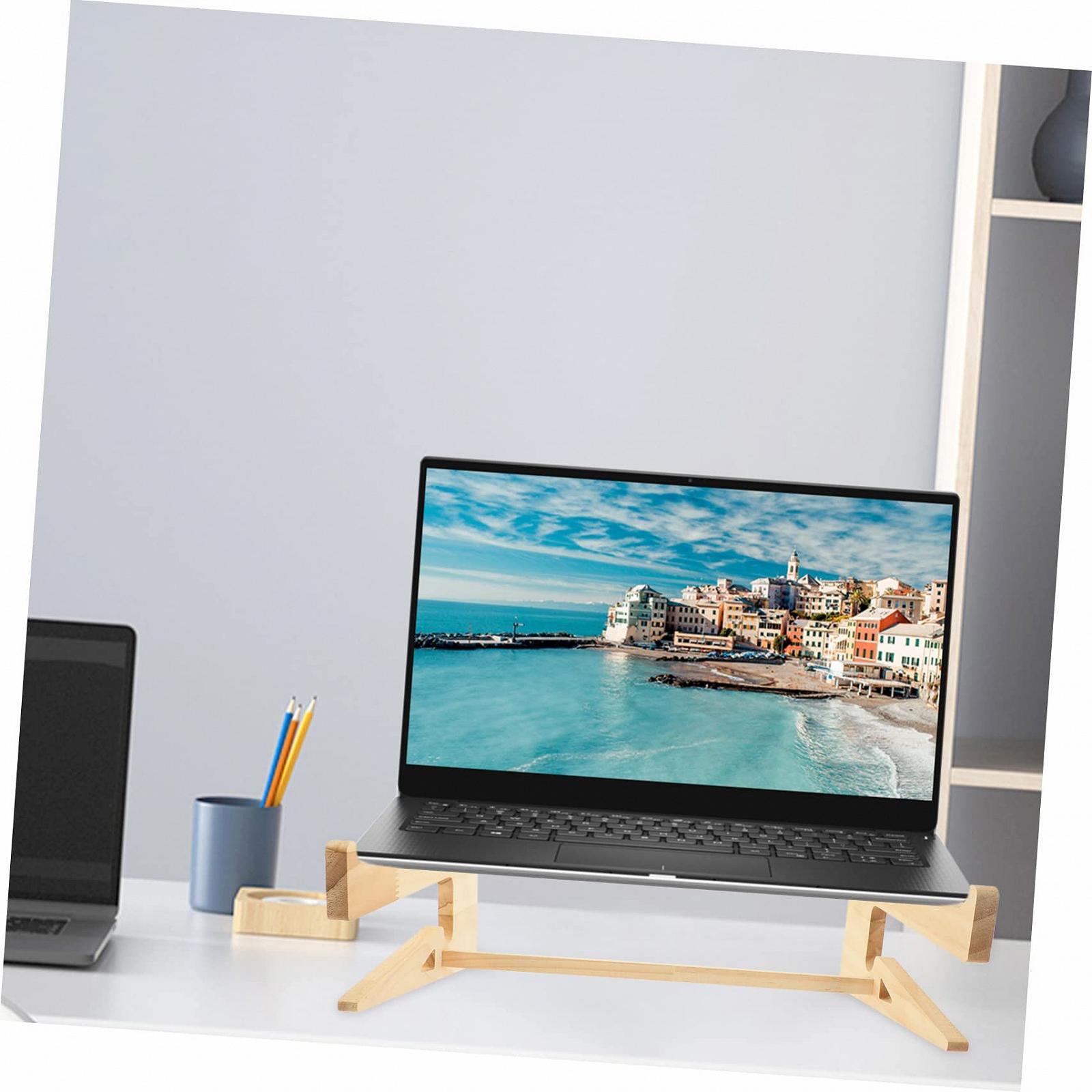 Підставка для ноутбука дерев'яна портативна Gadpiparty 14.8-17.6 дюймів, фото №9