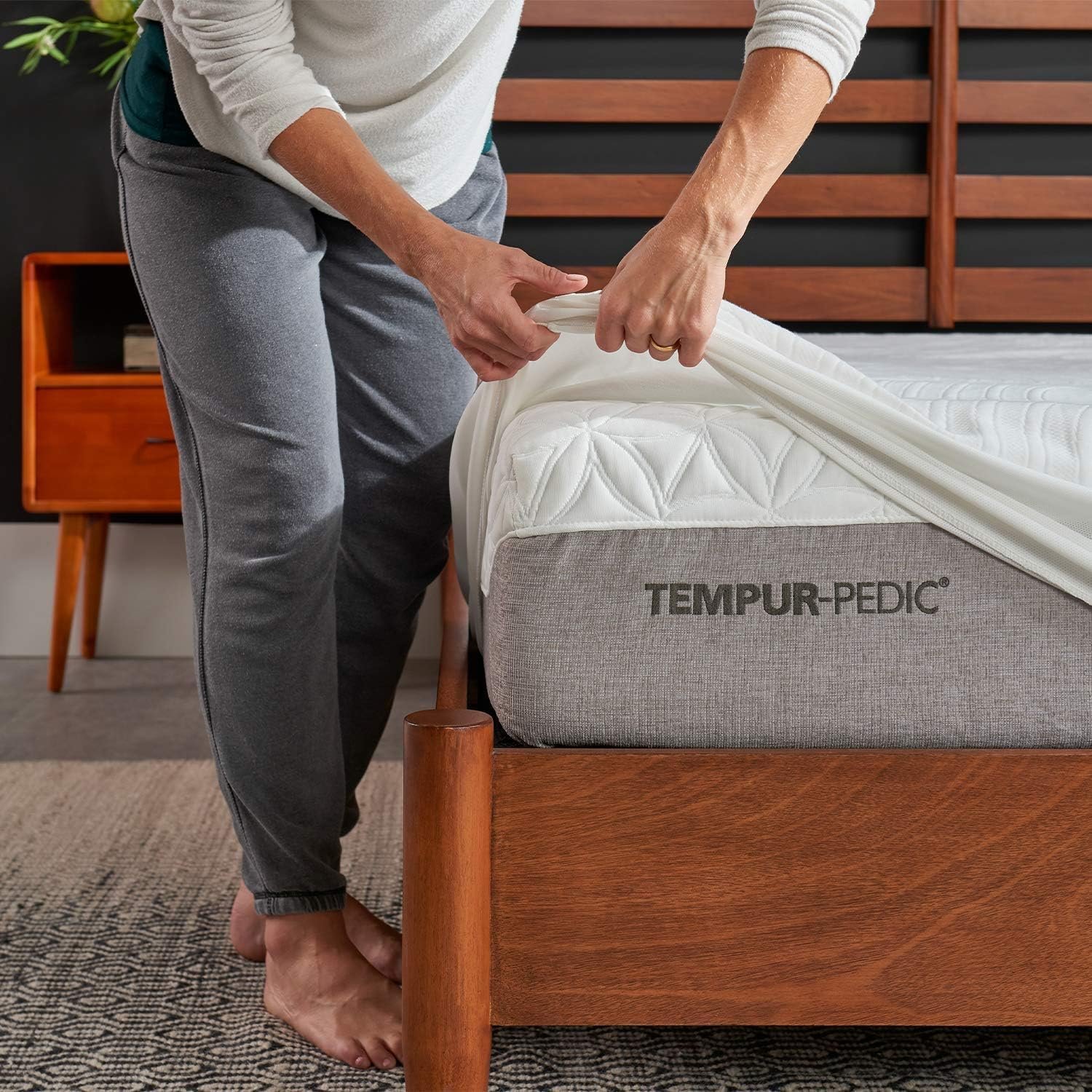 Наматрасник Tempur-Pedic Protect Waterproof, Queen, White, фото №3