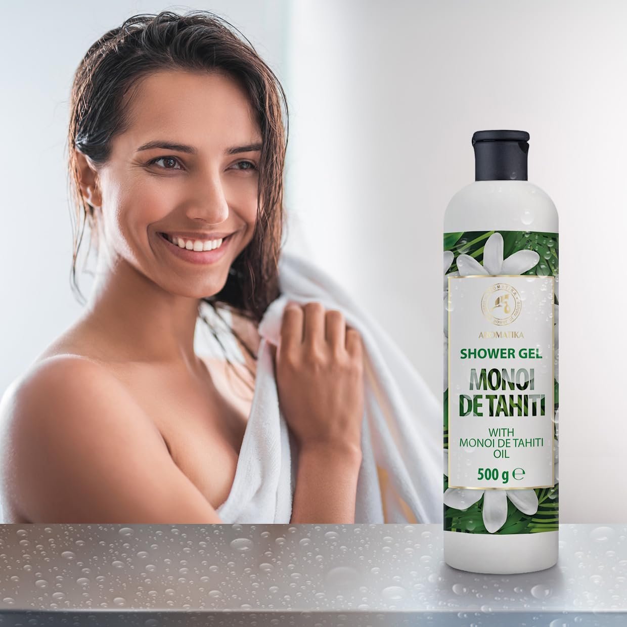 Гель для душа Monoi de Tahiti с маслом моной 500 мл, фото №4