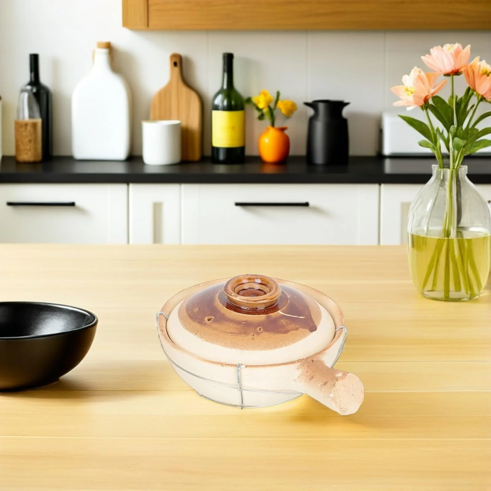 Кастрюля-кассероль термостойкая с ручкой для супа и бибимбапа, фото №6