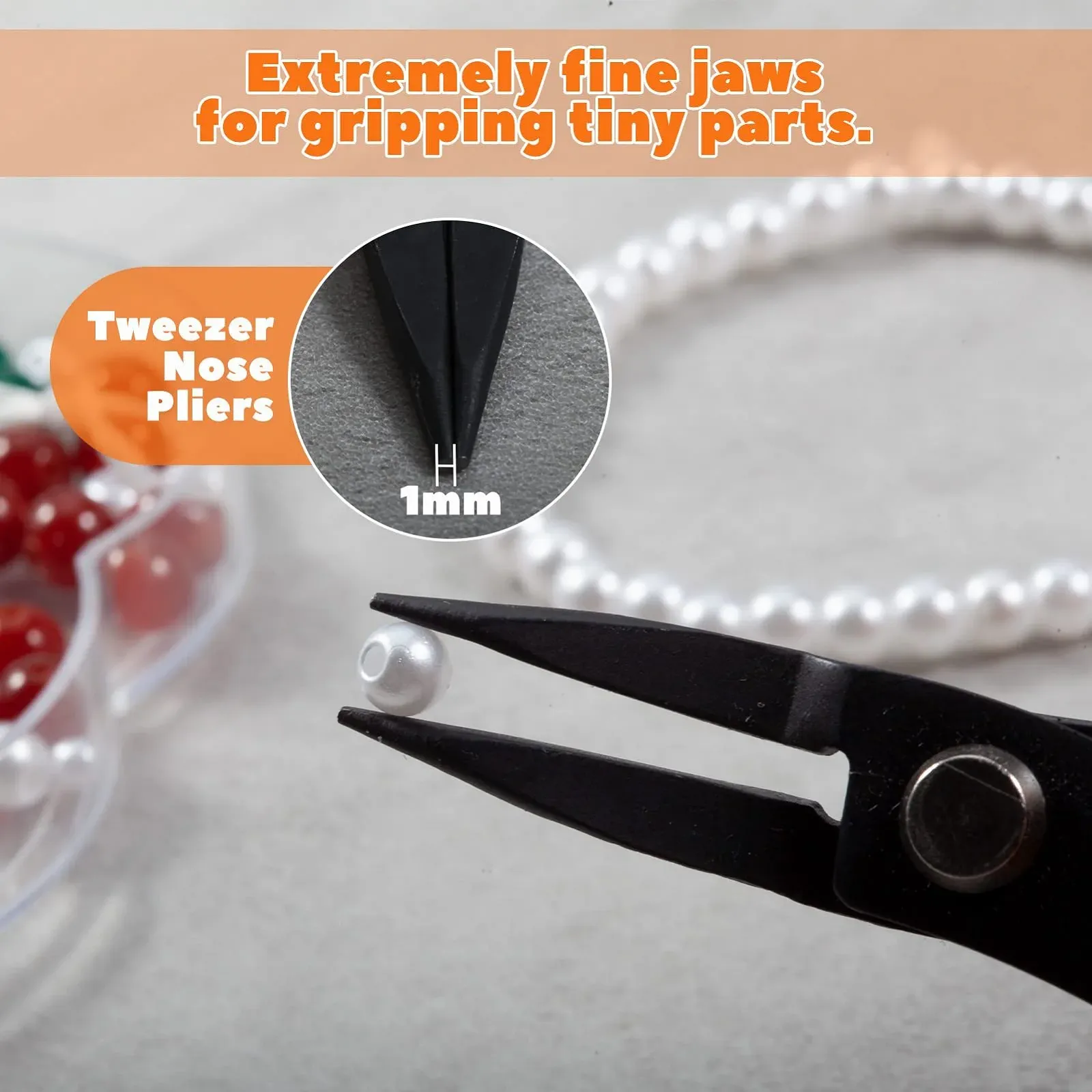 Длинногубцы LEONTOOL 5" Специальные длинногубцы Длинногубцы 1 мм Диаметр кончика Мини игольчатый кончик Плоские гладкие губки Прецизионные плоскогубцы Инструмент для изготовления ювелирных изделий, фото №3 Длинногубцы LEONTOOL 5" Специальные длинногубцы Длинногубцы 1 мм Диаметр кончика Мини игольчатый кончик Плоские гладкие губки Прецизионные плоскогубцы Инструмент для изготовления ювелирных изделий, фото №3