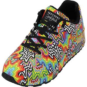 Кроссовки Skechers UNO Rolling Stones Single, Белый Красный - Фото 1