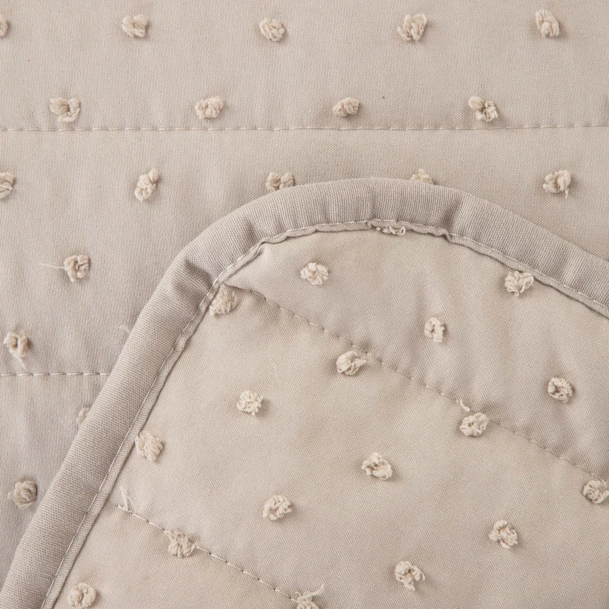 Покрывало Homla Cuddly Плед на диван Флисовое в горошек Бежевый 200 x 220 см, фото №5