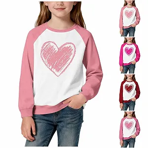 Світшот NZYIHAO для дівчаток з довгими рукавами та принтом synthetic.ua - Фото 1