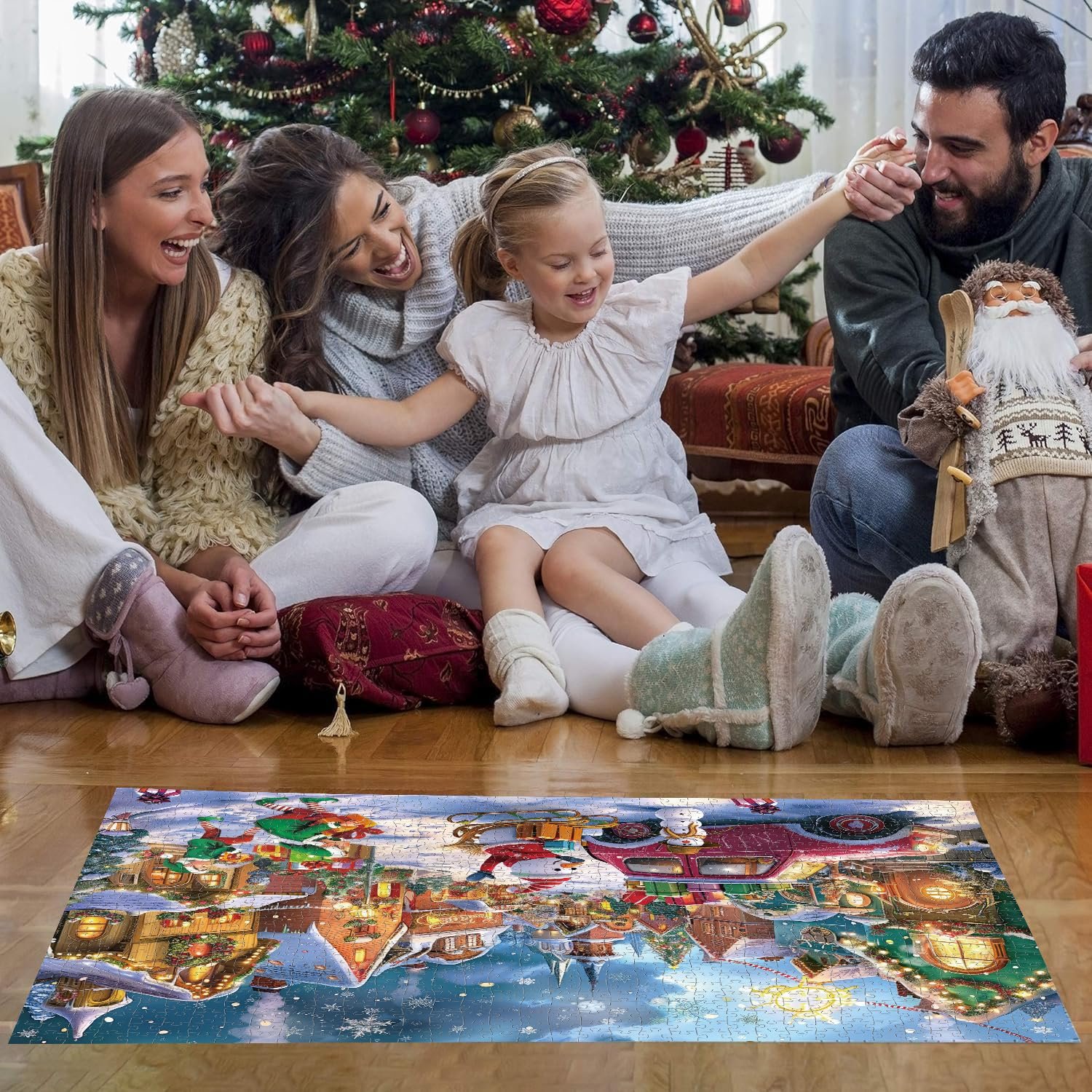 Пазл Cute Dog Merry Christmas 1000 елементів 70 x 50 см, фото №9 Пазл Cute Dog Merry Christmas 1000 елементів 70 x 50 см, фото №9