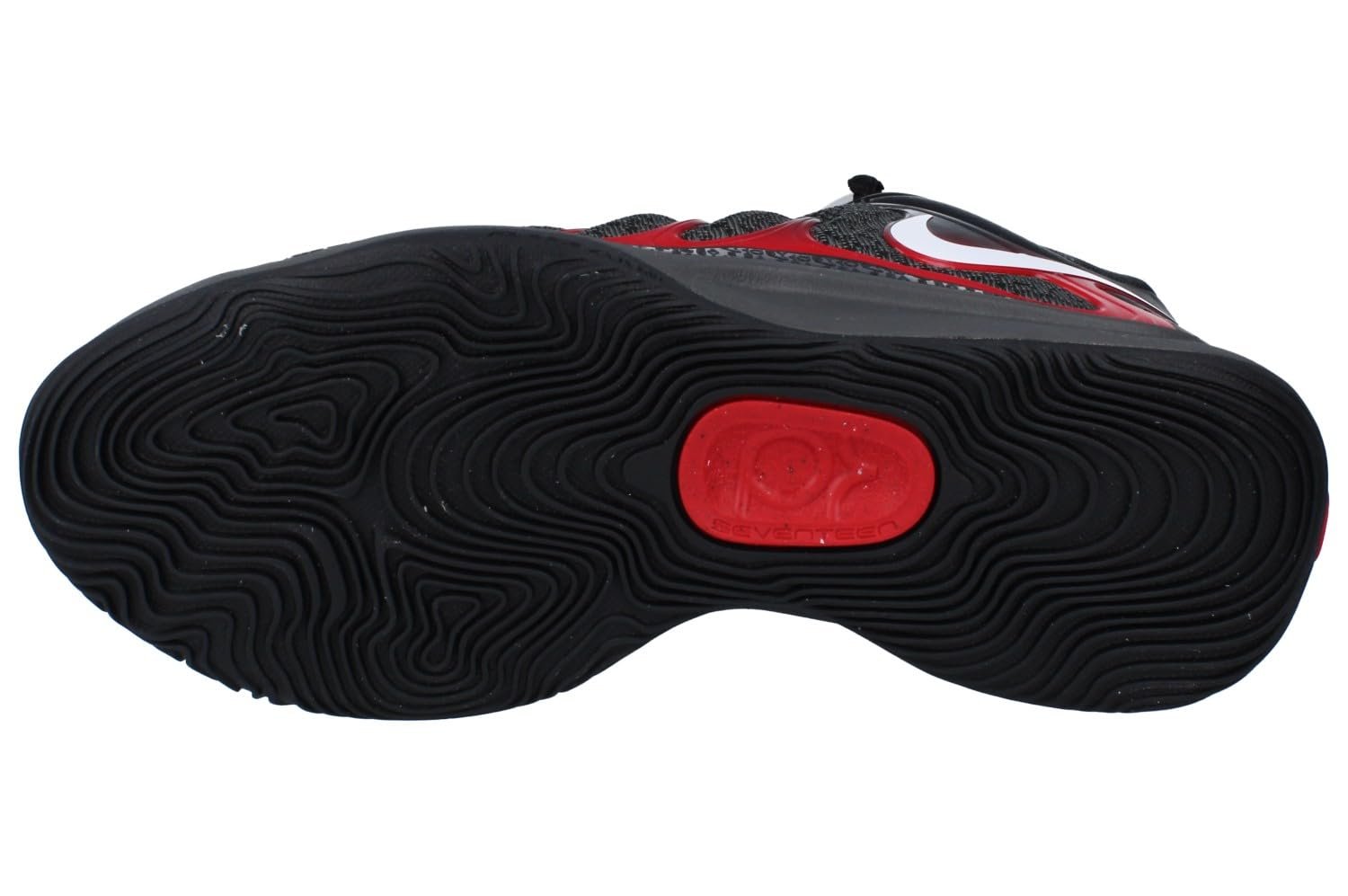 Баскетбольні кросівки Nike KD17 FJ9487-001 Чорний/Сірий/Червоний/Білий, фото №5