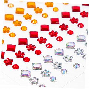 Стразы Beavorty 5 листов Самоклеящиеся Для макияжа глаз, акриловые наклейки, вечерние стразы, хрустальные наклейки для ногтей synthetic.ua - Фото 1