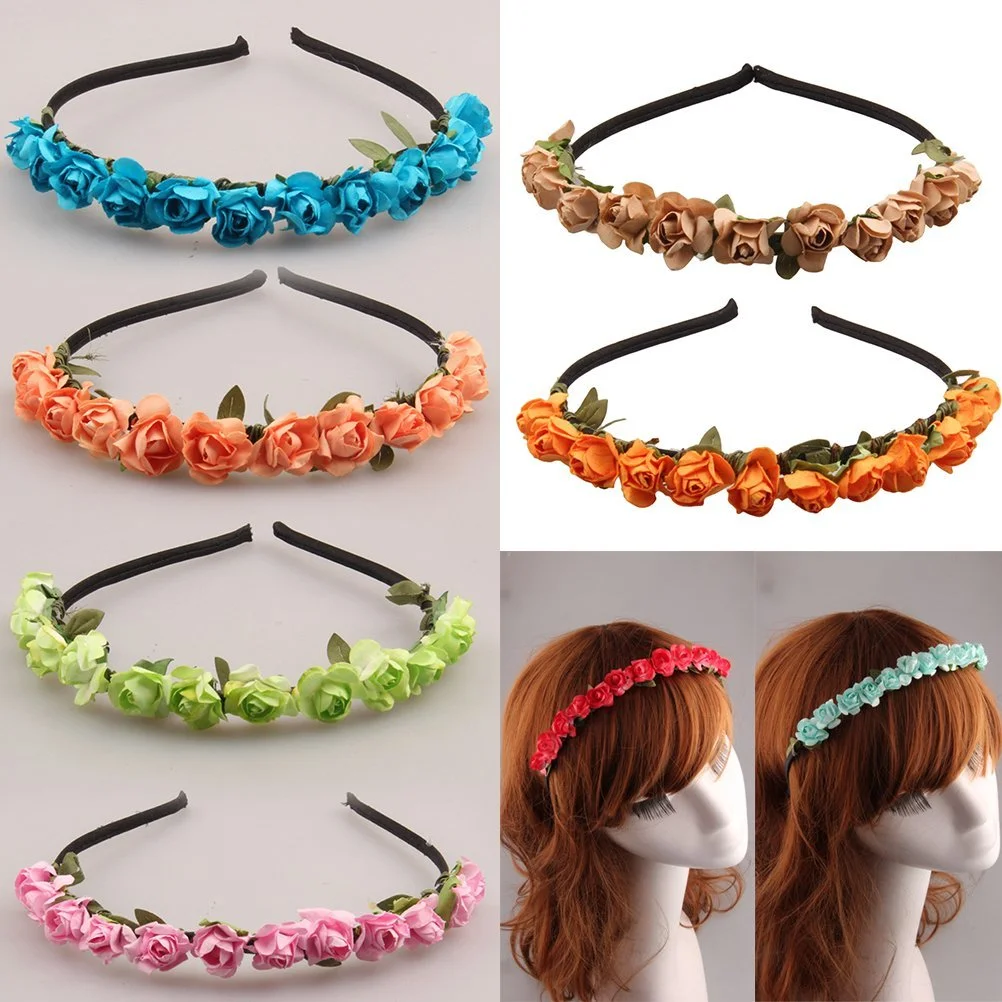 Обруч для волосся з трояндами для вечірки, фото №4