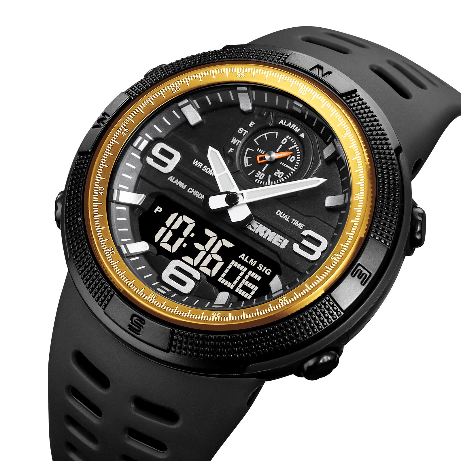 Годинник Skmei 1655 Gold-Black, фото №2