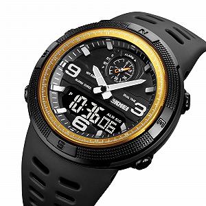 Годинник Skmei 1655 Gold-Black synthetic.ua - Фото 1