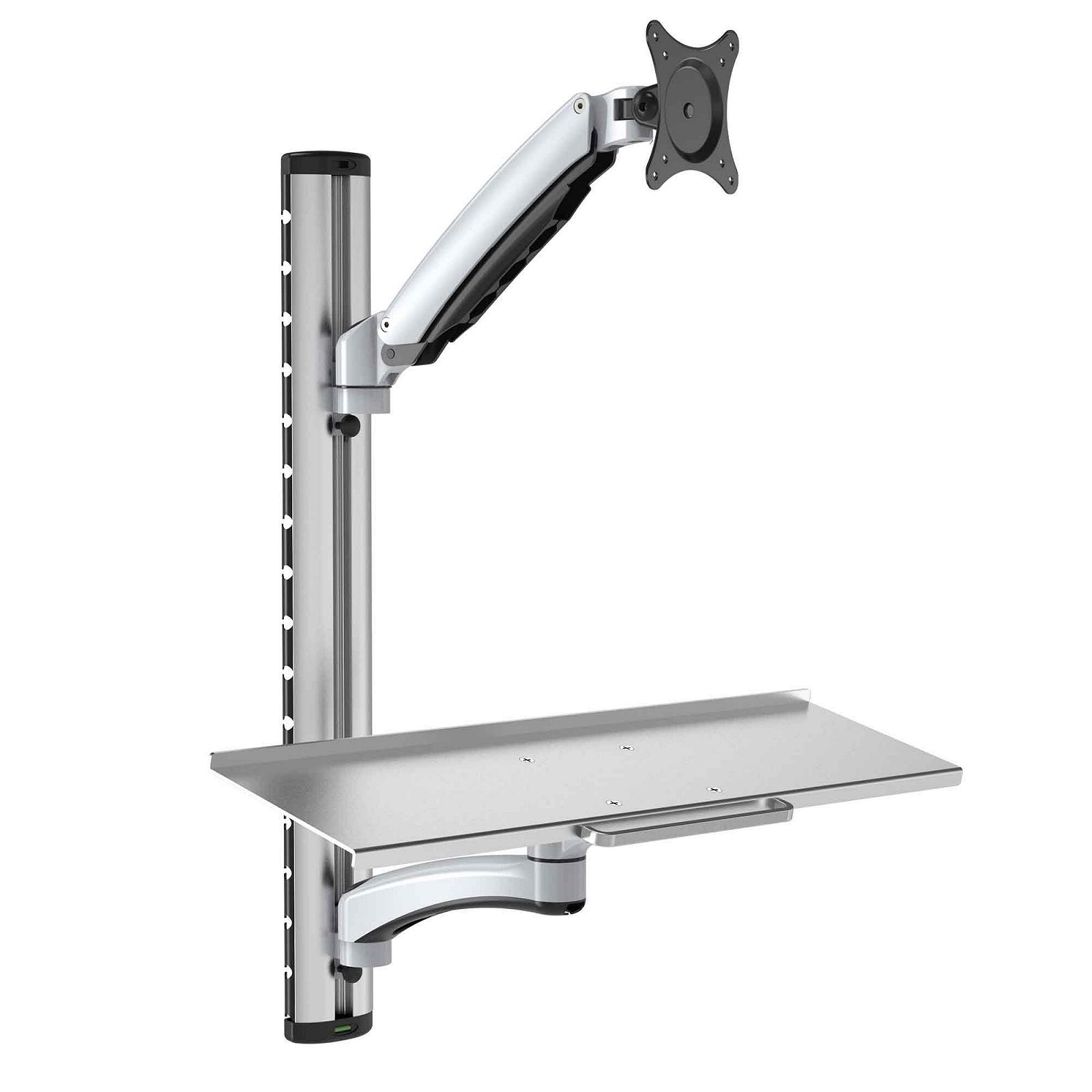 Тримач для монітора HFTEK FY02CWS настінний для екранів 13-27 дюймів з VESA 75/100 з тримачем для клавіатури, фото №5 Тримач для монітора HFTEK FY02CWS настінний для екранів 13-27 дюймів з VESA 75/100 з тримачем для клавіатури, фото №5