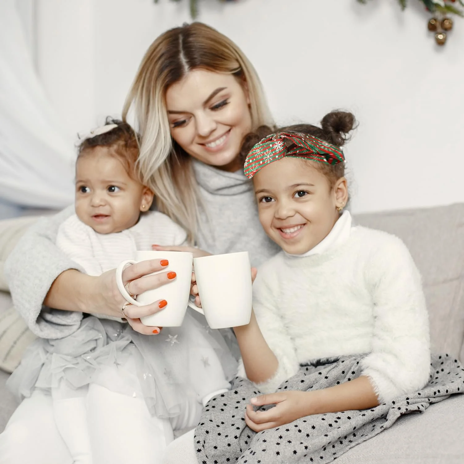 Обруч Тканинний Різдвяний з принтом (4 шт.), фото №5