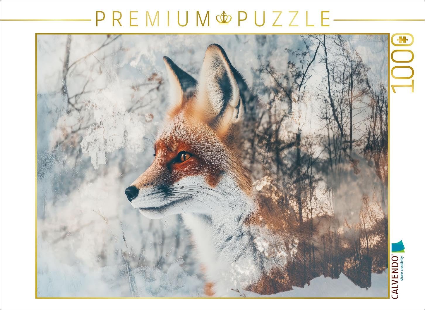 Фотопазл CALVENDO Fox 1000 деталей 64 x 48 см, фото №1