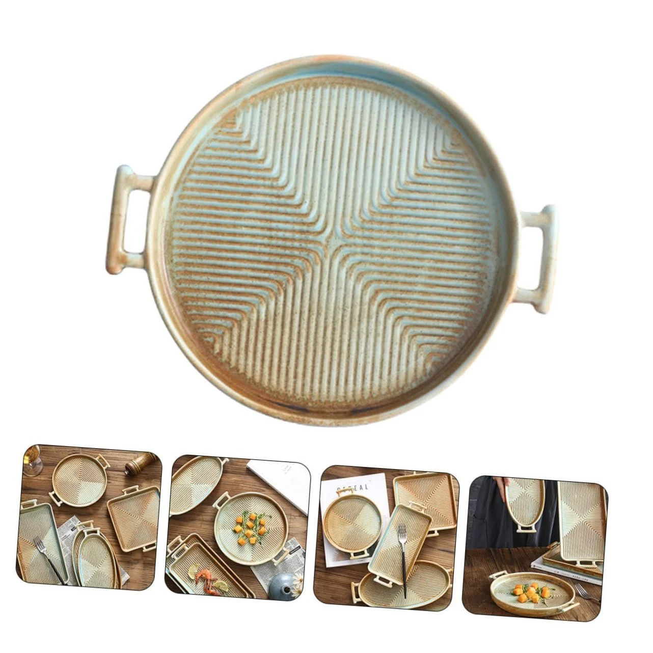 Форма для запікання Sosoport Ceramic прямокутна з кришкою керамічна, фото №5