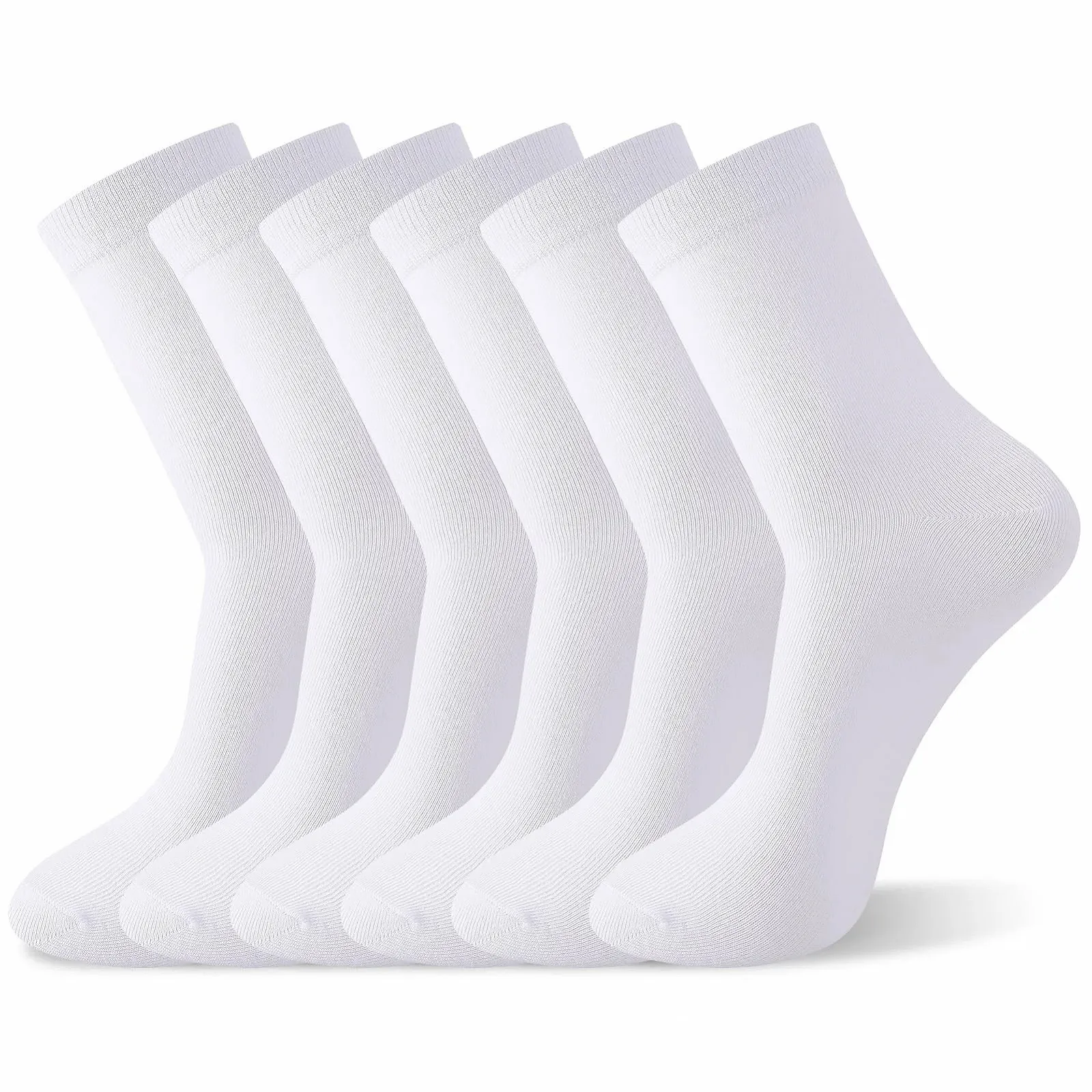 Носки Хлопковые Белые и Черные 6 пар Размер 39-42 для Работы Отдыха Бизнеса на Каждый День, фото №1
