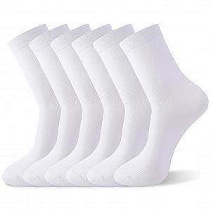 Носки Хлопковые Белые и Черные 6 пар Размер 39-42 для Работы Отдыха Бизнеса на Каждый День - Фото 1