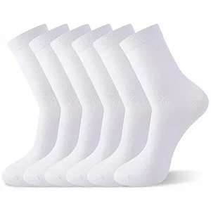 Шкарпетки Бавовняні Білі та Чорні 6 пар Розмір 39-42 - Фото 1