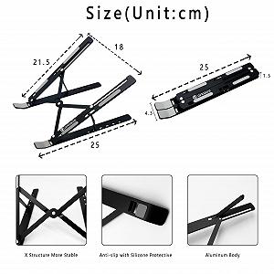 Підставка для ноутбука AiTodos Чорний synthetic.ua - Фото 1