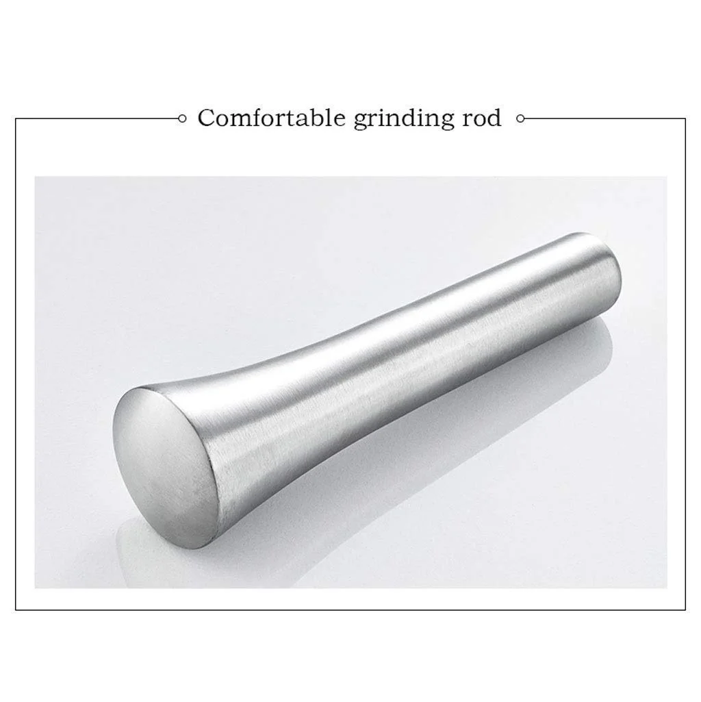 Ступка з товкачиком 304 Нержавіюча сталь, фото №4