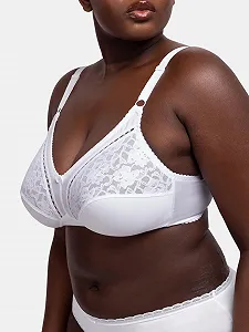Бралетт Dorina Madeline D1209A кружевной без косточек белый synthetic.ua - Фото 1