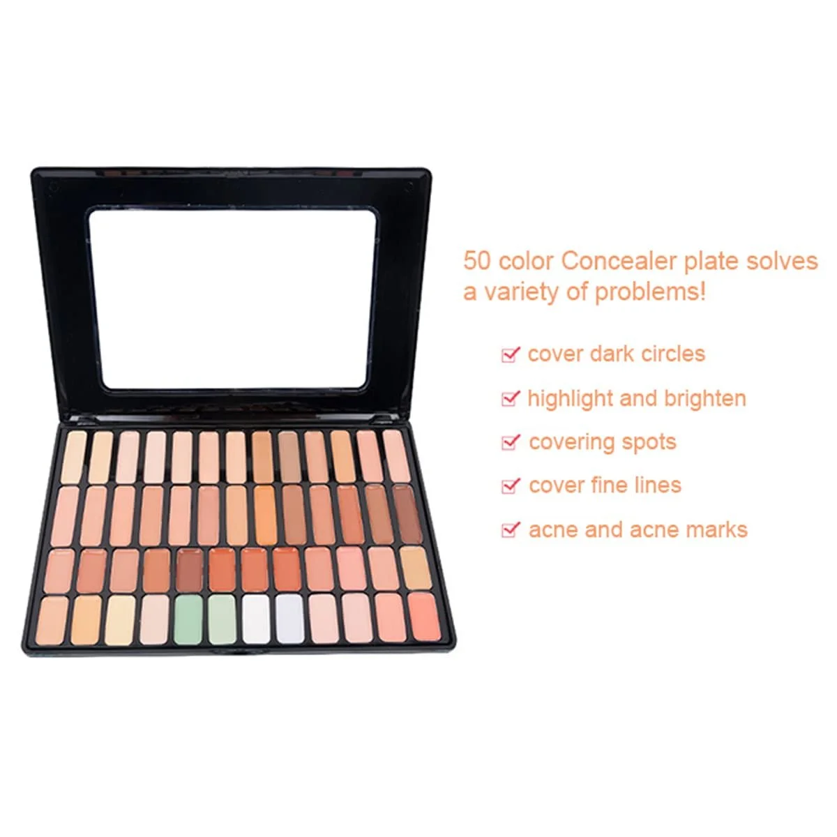 Консилер Палетка 50 оттенков, фото №2 Консилер Палетка 50 оттенков, фото №2