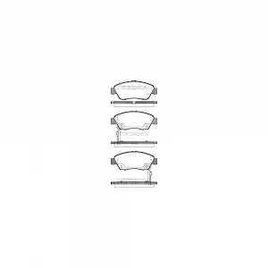 Комплект тормозных колодок дискового тормоза TRISCAN 8110 40168 для HONDA передняя ось - Фото 1