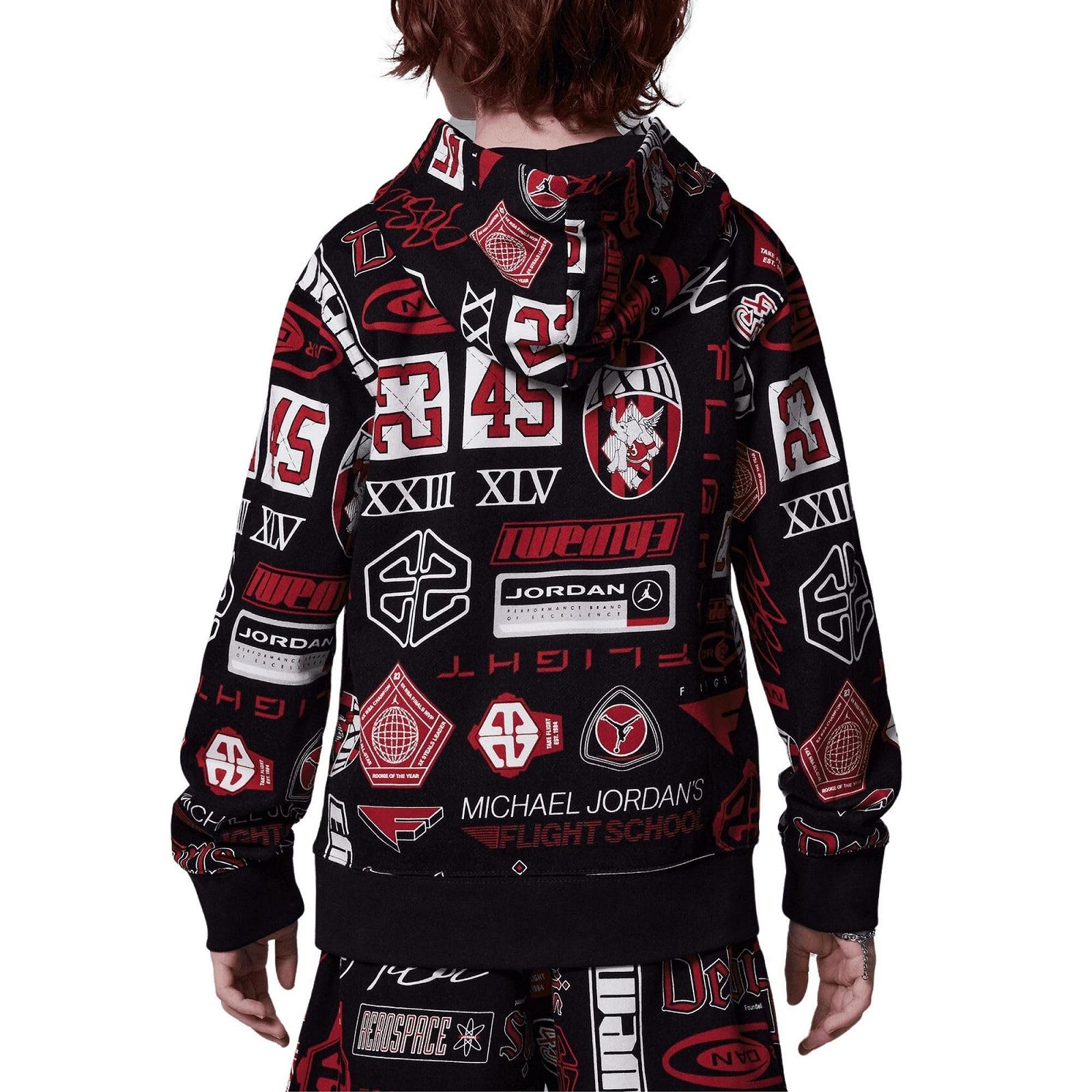 Толстовка Jordan MJ Essentials All Over Printed Чорний 95D741-023, фото №2