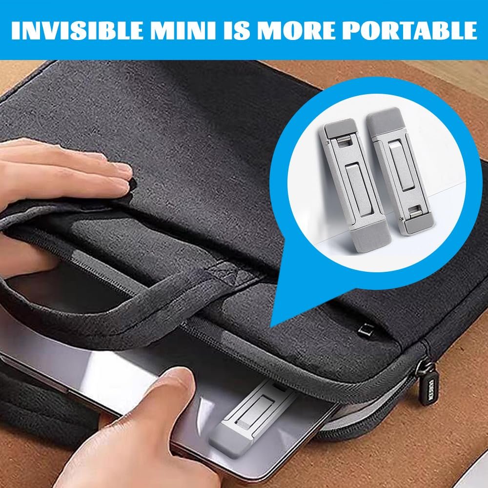 Подставка для клавиатуры складная  Регулируемый угол наклона Мини ножки для ноутбука  Эргономичный подъем клавиатуры с противоскользящими накладками  2шт, фото №5