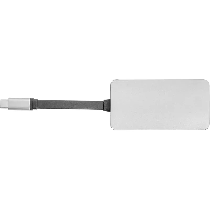 Концентратор USB-C PowerPlant CA911691 USB-C-2хUSB3.0, HDMI RJ45, фото №2