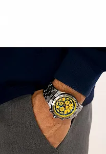 Часы Festina Chrono Bike Мужские Синие с ремешком из нержавеющей стали synthetic.ua - Фото 1