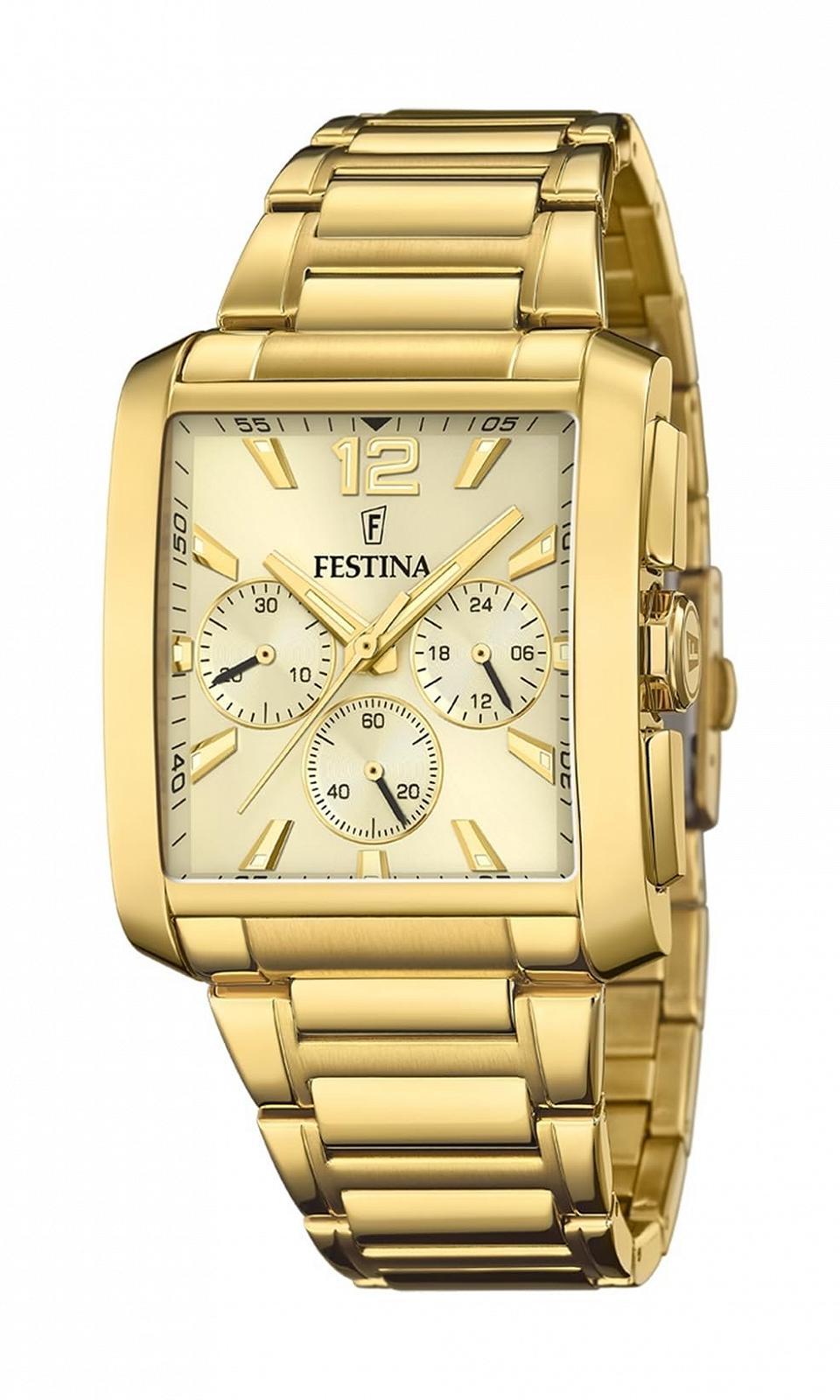 Чоловічий аналоговий кварцовий годинник Festina F20638/2 з браслетом з нержавіючої сталі, фото №1