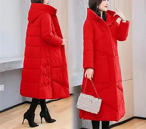 Женское Хлопковое Длинное Пальто Утепленное Теплое с Капюшоном synthetic.ua - Фото 1