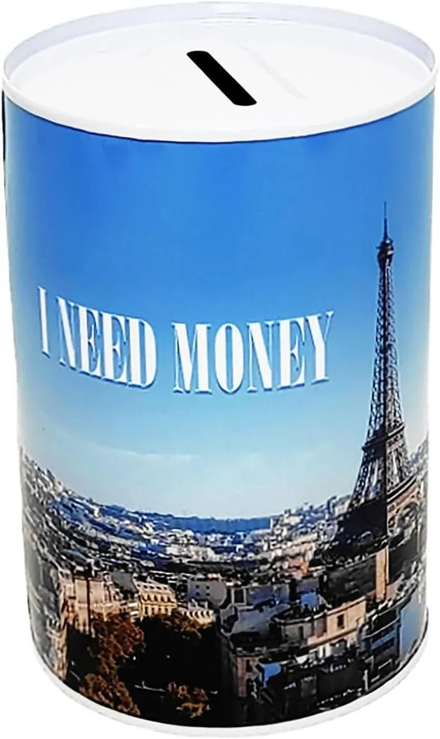 Копилка European Cities Paris Эйфелева башня Жерстяная 12.5 x 8 см, фото №1