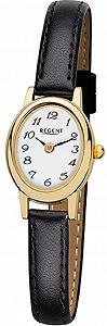 Женские часы Regent F-1410 Кварцевый Кожаный ремешок Овальный 18 x 21 мм (IPG Arabic), ipg arabic white, ремешок - Фото 1
